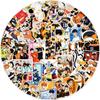 Водонепроницаемые наклейки-граффити Dragon Ball & One Piece - Набор 50/100 шт. для украшения телефона, холодильника, багажа, блокнота и дневника