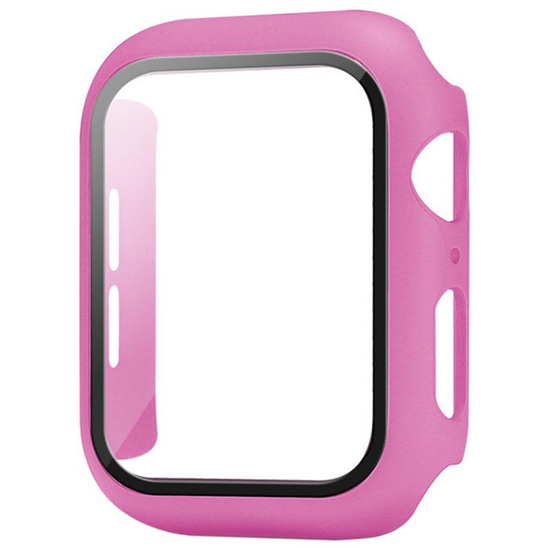 Стекло+Чехол для Apple Watch корпус 9 8 7 6 SE 3 iWatch Аксессуар Защитное стекло Apple watch series 44мм 40мм 38/42мм 45мм 41мм