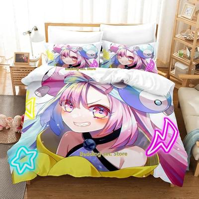 Новый комплект постельного белья Kawaii Iono Single Twin Full Queen King Size Bed Set Adult Kid Bedroom Duvetcover Sets Anime Parure de lit Bed