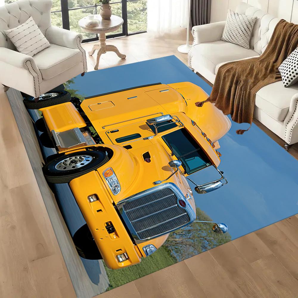 Kw Heavy Trucks Floor Rug Office Rug Design For Game Room Bedrooms Balcony Dining Room Antislip Carpet Office Home Decor Perfect Gift For Womenmen