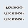 Глянцевый черный 3D ABS буквы номер UX200 UX250h UX260h ГИБРИДНАЯ эмблема для Lexus багажник автомобиля логотип наклейка значок аксессуары