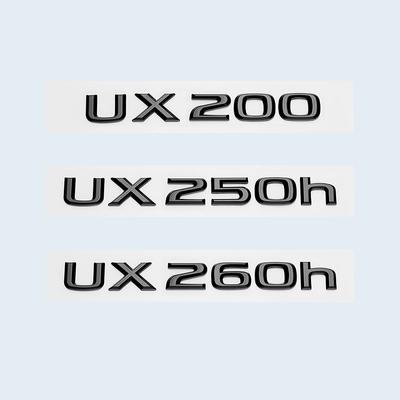 Глянцевый черный 3D ABS буквы номер UX200 UX250h UX260h ГИБРИДНАЯ эмблема для Lexus багажник автомобиля логотип наклейка значок аксессуары