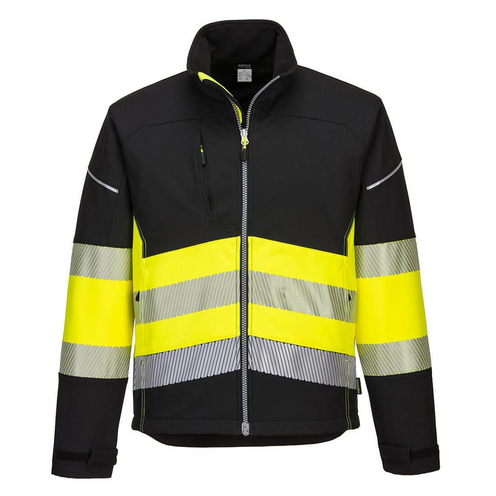 High Visibility Softshell Jacket Pw375Bky Size Xxl - Kur 375Y Xxl