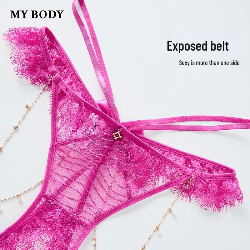 Mybody Кружевные Жемчужная Цепочка Открытая Промежность Трусики
