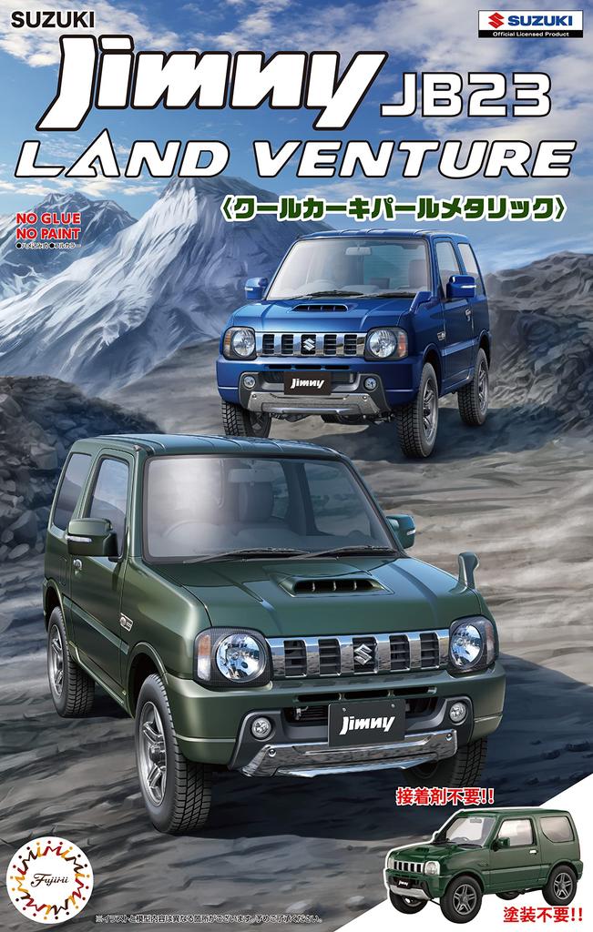 Модель Fujimi Серия NEXT 13 Suzuki Jimny JB23 Хаки Перламутр 1/24 Нет. (Land Venture/Холодный металлик) NX-13