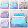3D сияющий узор в виде рыбьей чешуи постельное белье для девочек детский пуховый пододеяльник наволочки 2/3 комфортный чехол односпальная кровать двуспальная кровать подарок