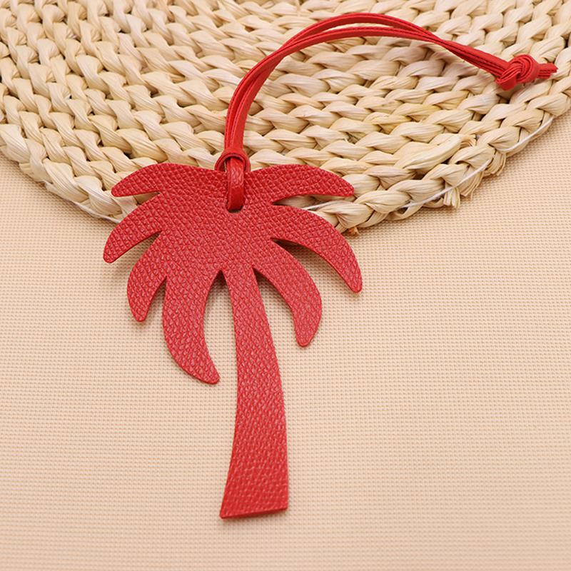 Hot Coconut Tree Leather Bag Pendant Coconut Tree Shape Leather Bag Pendant Jewelry Accessories Pendant