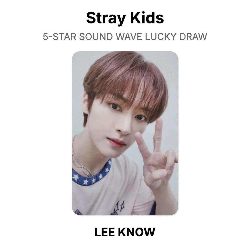 Stray Kids Официальная фотокарточка Розыгрыша 5-ЗВЕЗДНОЙ ЗВУКОВОЙ ВОЛНЫ