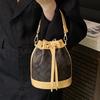 Портативная сумка-ведро женская 2025 новая женская сумка модная с принтом сумка-мессенджер премиальная текстура универсальная сумка через плечо