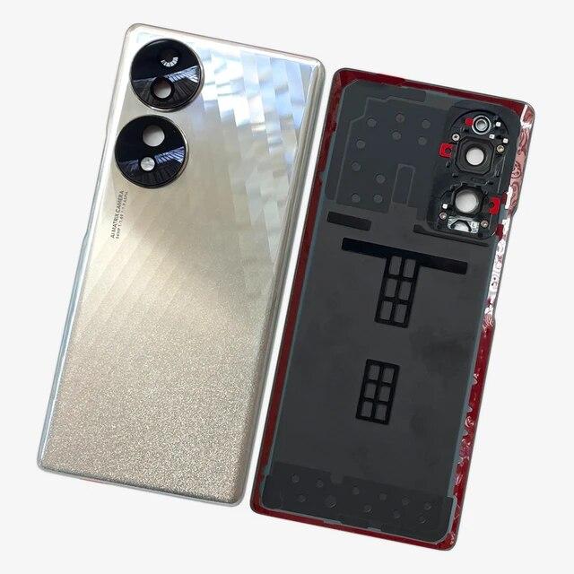 Rear Battery Housing Door for Honor 70, Back Cover, Chassis Camera Lens, Adhesive Smartphone Repair Parts, New