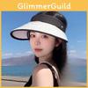 Summer Wide Brim Sun Hat For Women Folded Design Uv Protection Lightweight Polyester Fashion