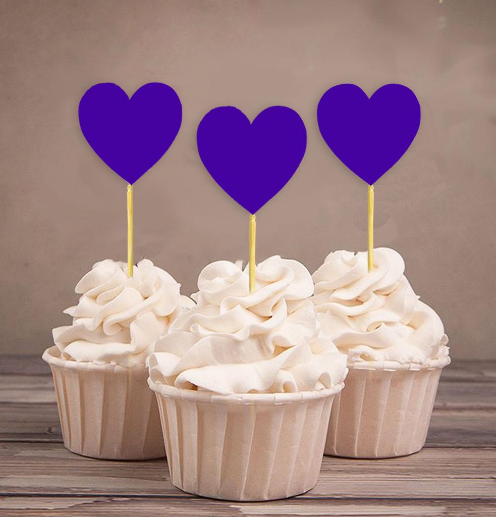 Darling Souvenir Wedding Cupcake Toppers Party Dessert Decorations - Pack Of