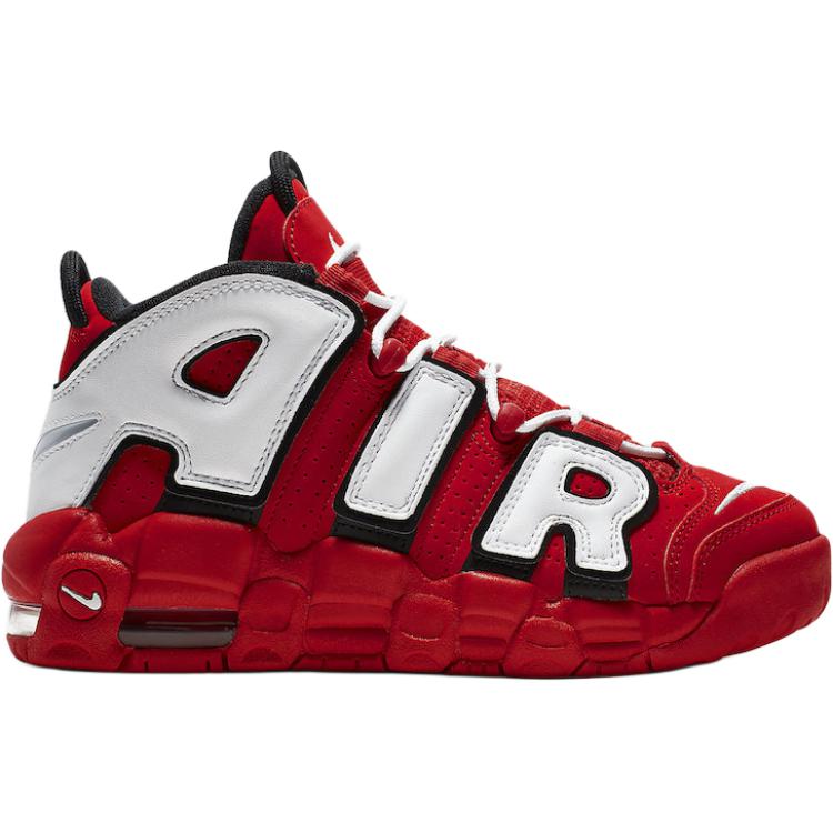 Nike Air More Uptempo Университетский Красный Черный Белый (GS)