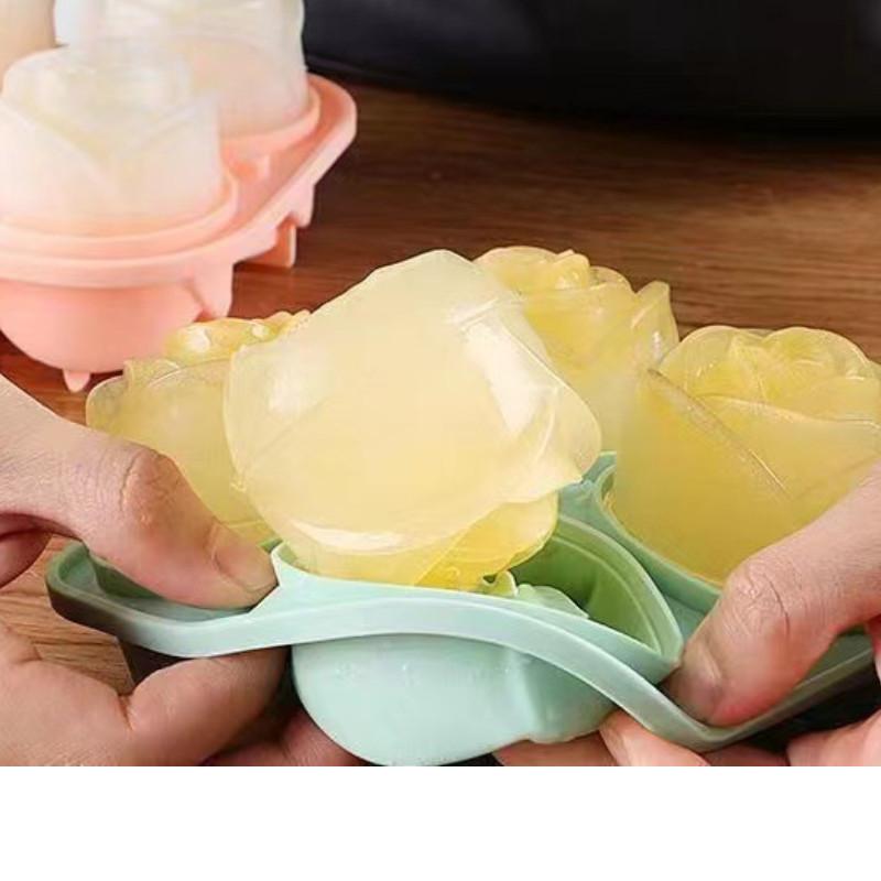 Креативная роза, пищевая форма для льда, бытовая силиконовая коробка для льда для холодных напитков, виски, льдогенератор