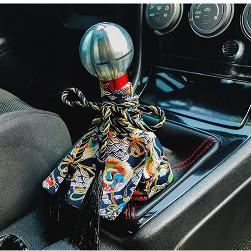 Gearbox Gear Decoration Parts In-car Accessories Universal Shift Lever Knob Boot Cover Racing Shift Knob Collars