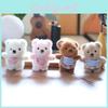 Bearshaped Keychain Plush Charm Short Pile Material Bag Decoration Collecting