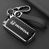 CPO1 Zinc Alloy Leather New Car Key Case Fob Cover For Honda Fit Jazz Shuttle GP2 Spada StepWgn RG1 Freed Spike Ge6 2/3 Accessories