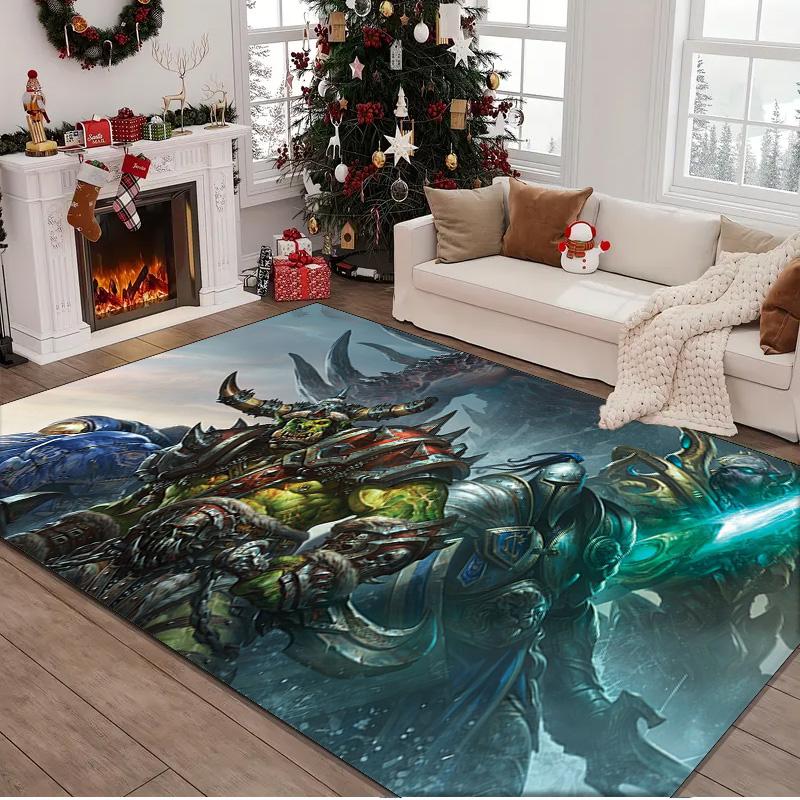 1PC rug World Of Dragon Battle Warcraft Carpet, Chair Rug,Area Rug for Office Bedroom living rooms bedroom, Doormat decor Christmas fan gifts