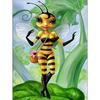 5D DIY Алмазная картина Мозаика "Пчела Эльф" Алмазная вышивка со стразами Вышивка крестиком Украшение дома