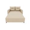 3-in-1 Sleeper Sofa, Pull-Out Sofa Bed, Double Sofa with Cup Holder, Side Pockets, Cushions and USB Port, Modern Design, Beige.[Old SKU:N653P8156A]