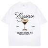Модная футболка с принтом Sabrina Carpenter Espresso Martini Эстетичная унисекс женская футболка Свободный повседневный топ из мягкого хлопка Streetwear