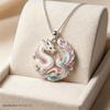Nine Tailed Fox Enamel Pendant Necklace Exquisite Chinese Style Trendy Jewelry Ideal Anniversary Gift for Girlfriend