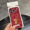 C-Cartoon T-tom And J-Jerry Phone Case For IPhone 17 Air 16 E Pro Max 15 14 13 Mini 12 Pro 11 Max Plus Black Soft Shell