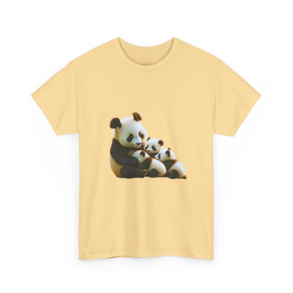 Panda Mom and Babies T-Shirt | Cute Family Animal Illustration
