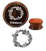 Printtoo Flower Wreath Wooden Rubber Stamp Round Scrap-booking DIY Stamps-2