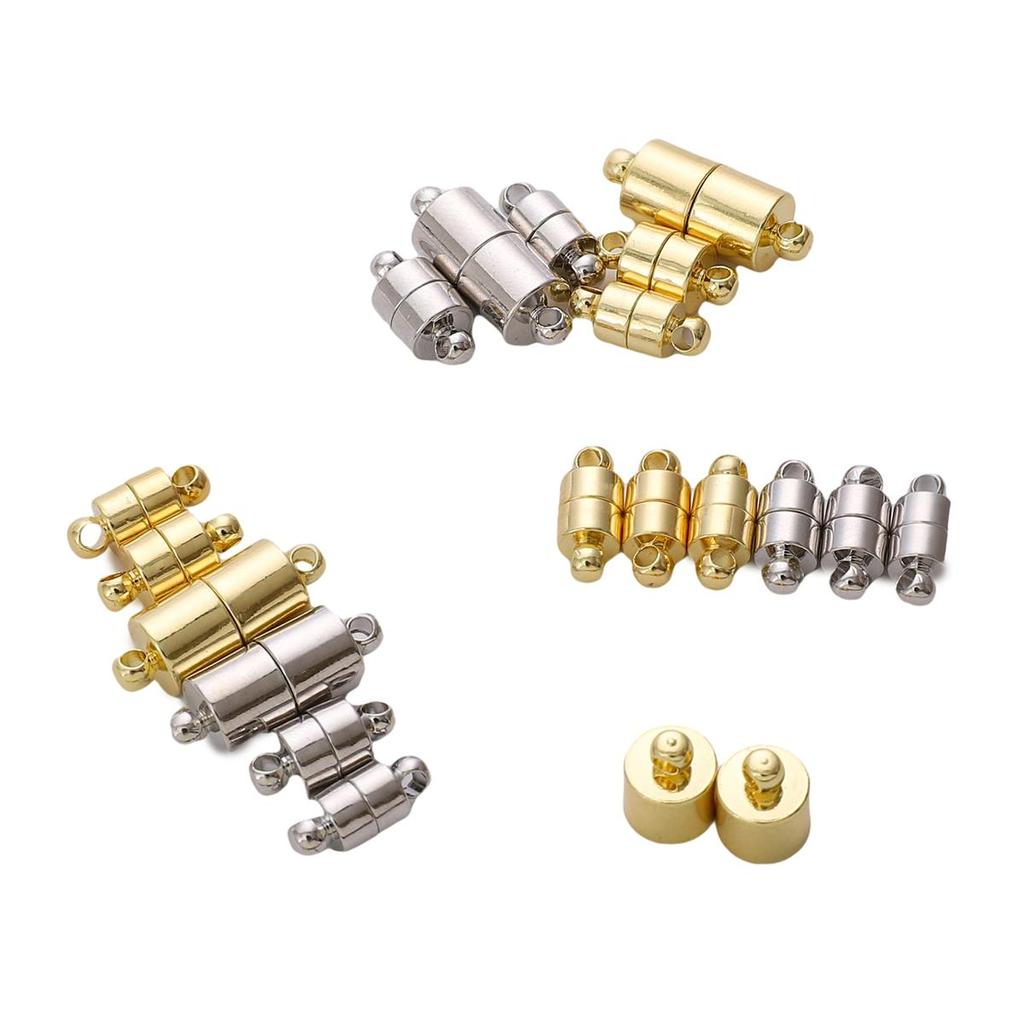 Copper Cylindrical Magnetic Buckle For DIY Jewelry Making Craft Accessories