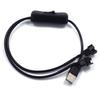 5V 2-сторонний 4-контактный адаптер USB на кабель-конвертер для вентилятора ПК