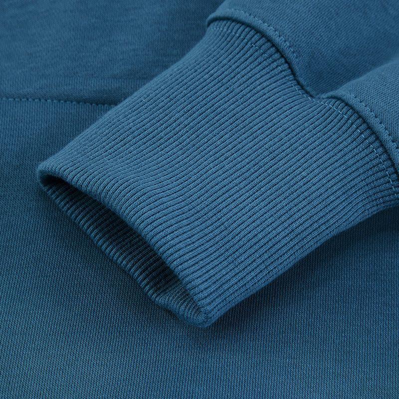 Nike Solid Color Logo Print Drawstring Hoodie Women Hoodies Blue DQ5861-440