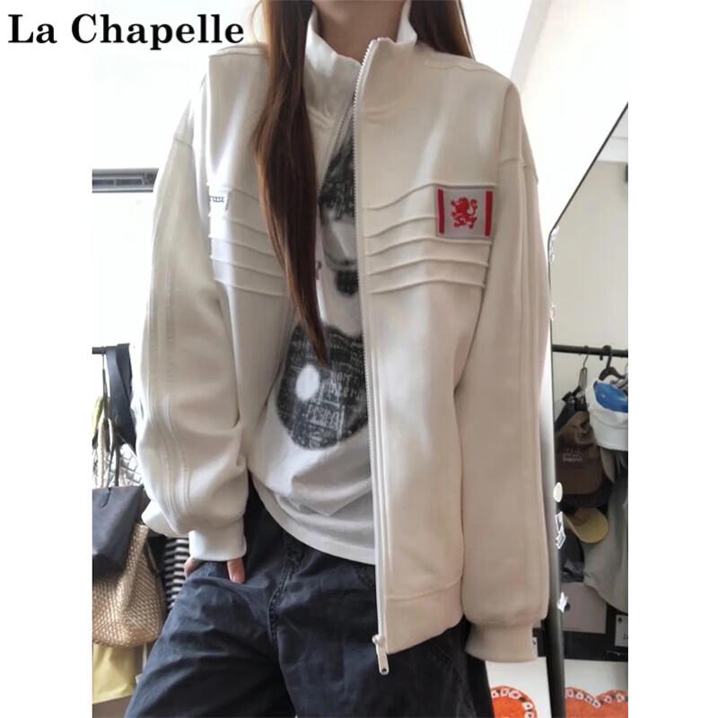 Худи La Chapelle American Street-Style с значком и воротником-стойкой на молнии
