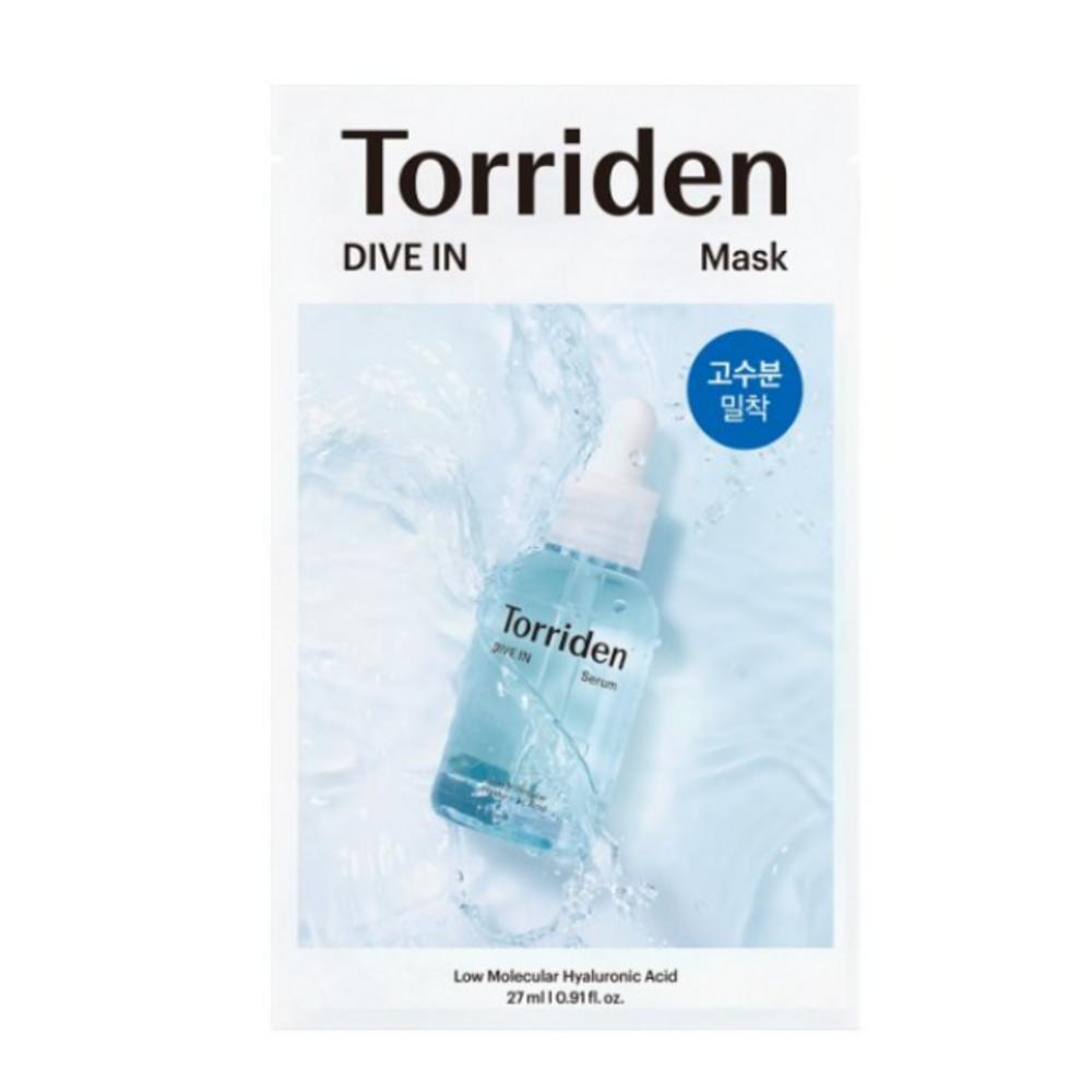 Toriden Dive-in Low Molecular Hyaluronic Acid Mask 27ml, 6 Sheets, 5 Pieces