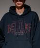 Худи из плотного хлопка Believe Темно-синий Kmhd6830