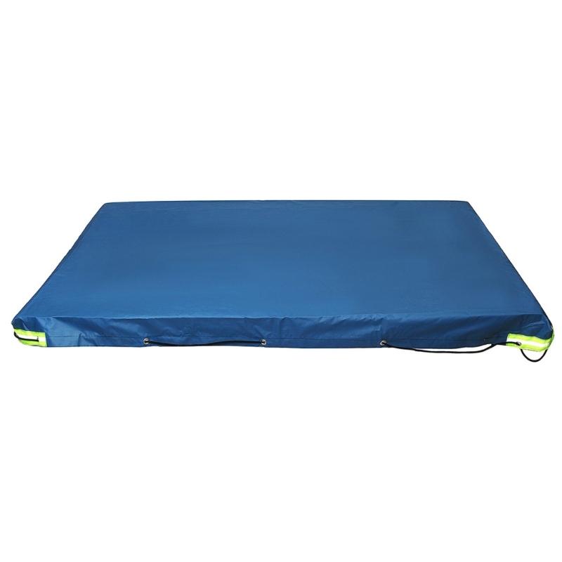 Anti-UV Tarp Cover 208x114x13cm Trailer Tarpaulin Flat Tarpaulin with Reflective Strip Universal Trailer Tarpaulin Cover