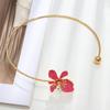 Colorful Flower Necklaces Geometric Collar Necklace Elegant Open Chokers  Girl
