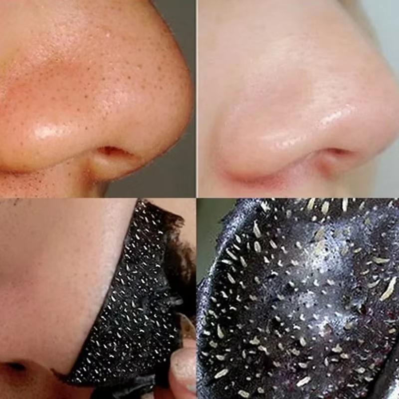 Маска для удаления черных точек Bamboo Charcoal Shrink Pores Acne Black Head Removal Cream Nose Cleansing Black Peel Off Masks Skin Care