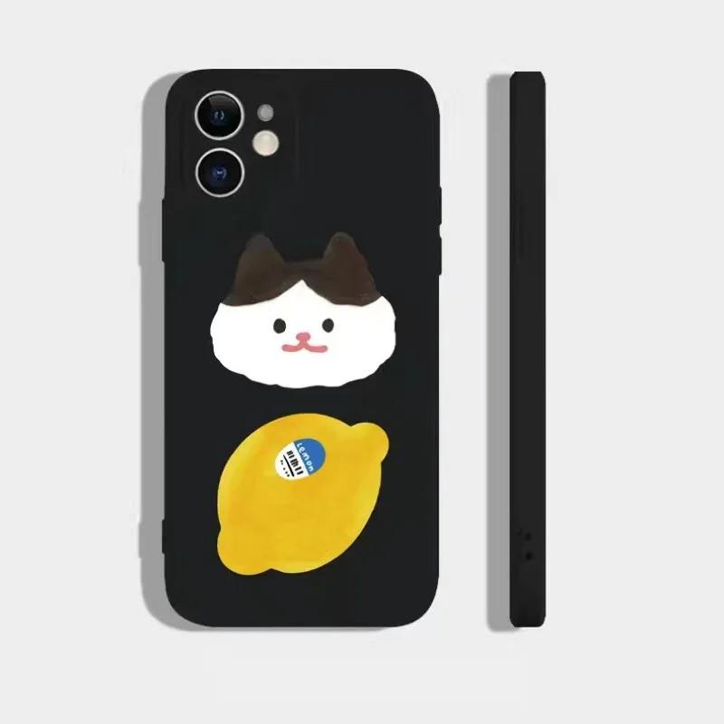 Мультяшная пара Кролик и Медведь Чехол для телефона Для IPhone 13 12 11 14 15 Pro XS MAX 7 8 Plus Mini X XR SE20 Клубника Животные Чехлы