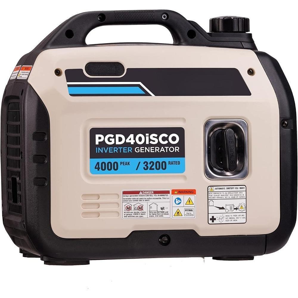 Ultra Light Quiet 4000W Portable Inverter Generator White Gas Power Generator