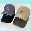 Geometric Letter Embroidered Baseball Cap With Sun Protection For Casual Wear