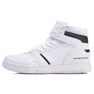 Li Ning нескользящие износостойкие легкие высокие кроссовки для скейтбординга женские кроссовки белые черные AGCN358-3
