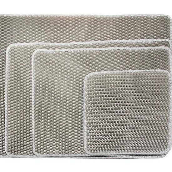 Моющийся, нескользящий двухслойный коврик для кошачьего туалета из ЭВА – брызгозащищенный коврик для кошачьего туалета