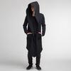 Men's Hooded Cardigan Trench Coat Streetwear Hooded Windbreaker Autumn Winter Jackets Men