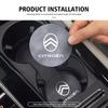 2pcs Car Coaster Anti-slip Mat Sheepskin Water Cup Holder Pad For Citroen C5 C1 C2 C6 C4L DS3 DS4 DS5 C-Elysee Grand Berlingo