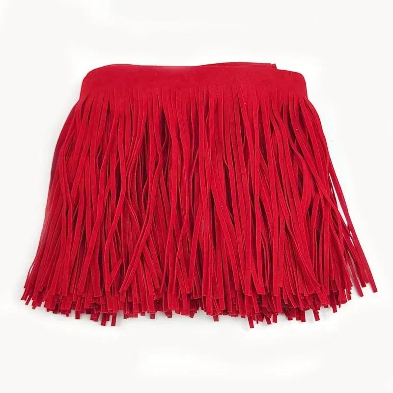 2 Метра Бахрома Лента 10-30см Кожа Замша Кисточка Кружево для Украшения Платьев Сумки Багажа Отделка Швейные Принадлежности