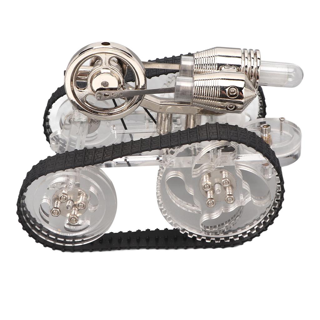 Stirling Engine Model Kit Novel Interesting Tank Car Shape Stirling Scientific Physical Model for Learning Props Gifts