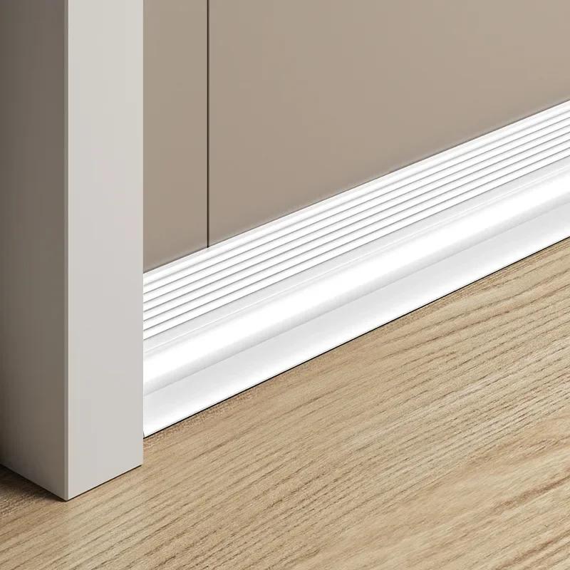 Уплотнитель низа двери из ТПЭ Тройная звукоизоляционная конструкция Для безрамных раздвижных дверей Шкафов Гардеробов Душевых кабин 1 м