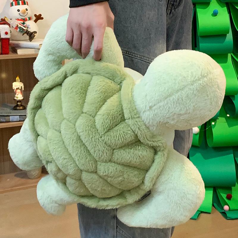 Креативная кукла-черепаха из мягкого плюша, игрушка из флиса, кукла-зеленая черепаха, компания для девочки, успокаивающая подушка, тряпичная кукла