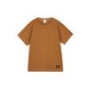 Solid Color Crew Neck Knit Casual Short Sleeve T-Shirt Men Tops Light-British-Tan FN2646-281